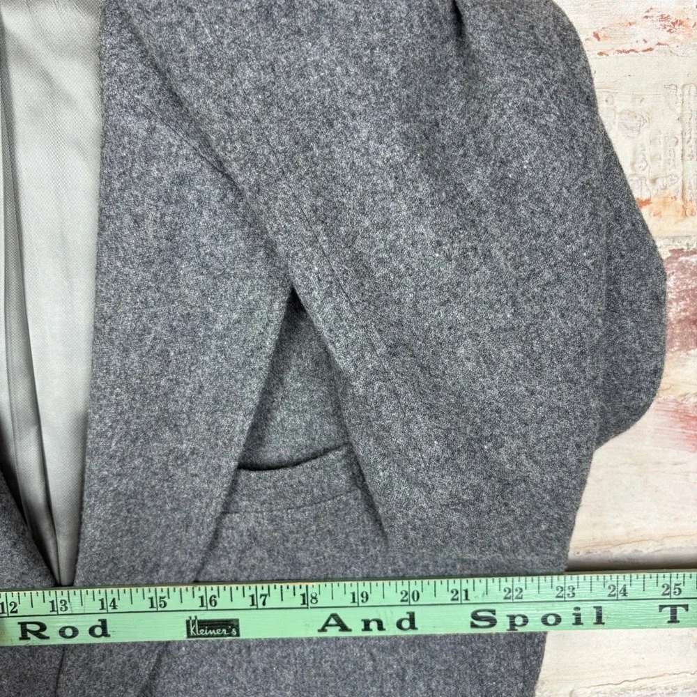 Adams Row 100% Wool Blazer 46R Gray Ivy League Classic‎ Menswear Old Money